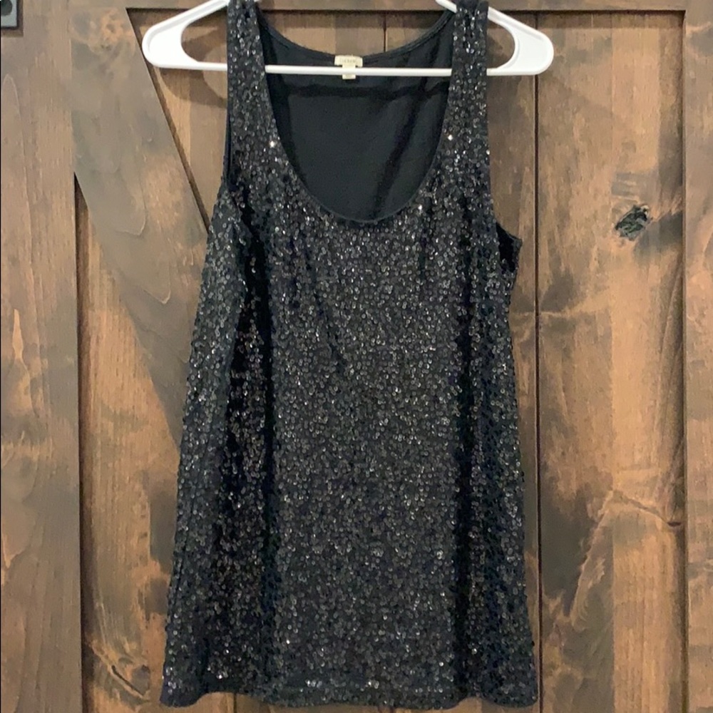 J Crew Sequin Shell